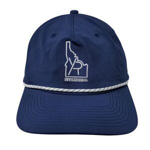 Invitational Snapback Swannies Golf Hat Blue OSFA Adjustable Embroidered